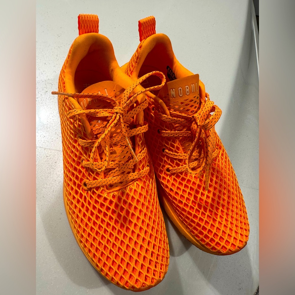 NOBULL Bright Orange mesh  Athletic Sneakers